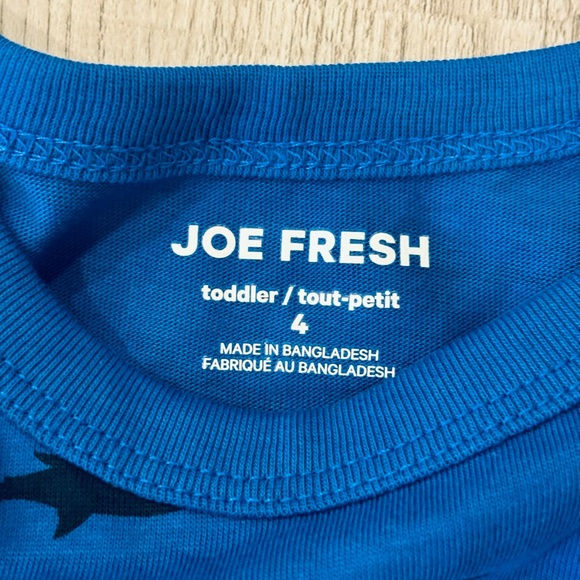 NWT Joe Fresh Kids' Shark and Leaf Print Tank Tops 4T - Picture 3 of 7